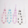 ins Sweet fairy style butterfly phone chain, versatile colorful beaded woven transparent phone lanyard, chain bag and pendant Item Picture